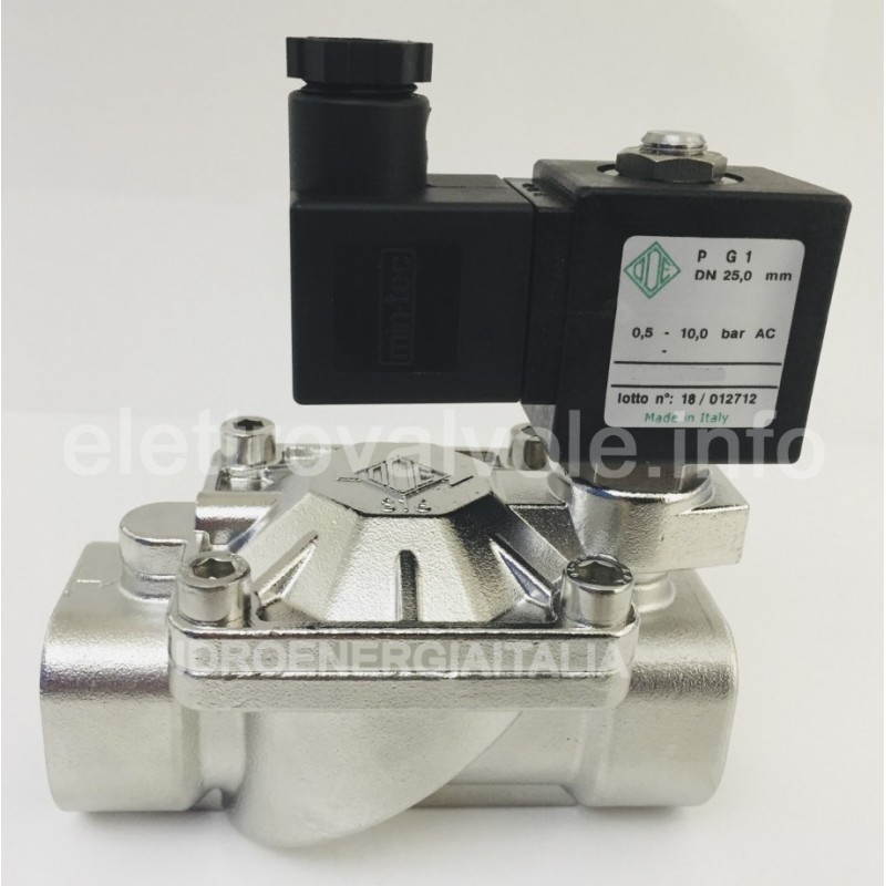 1/2 Inch High Pressure Stainless Steel Steam Solenoid Process Valve 110V AC PTFE 