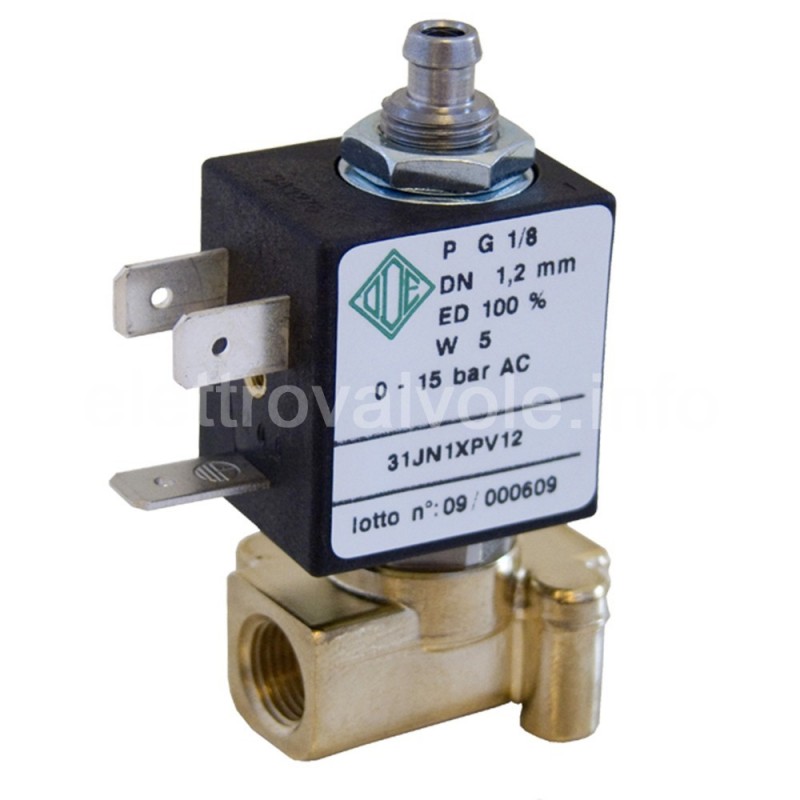 Vanne électromagnétique universelle ODE à 3 voies 230V 31JN1XPV12 Vanne électromagnétique universelle ODE à 3 voies 230V 31JN1XPV12