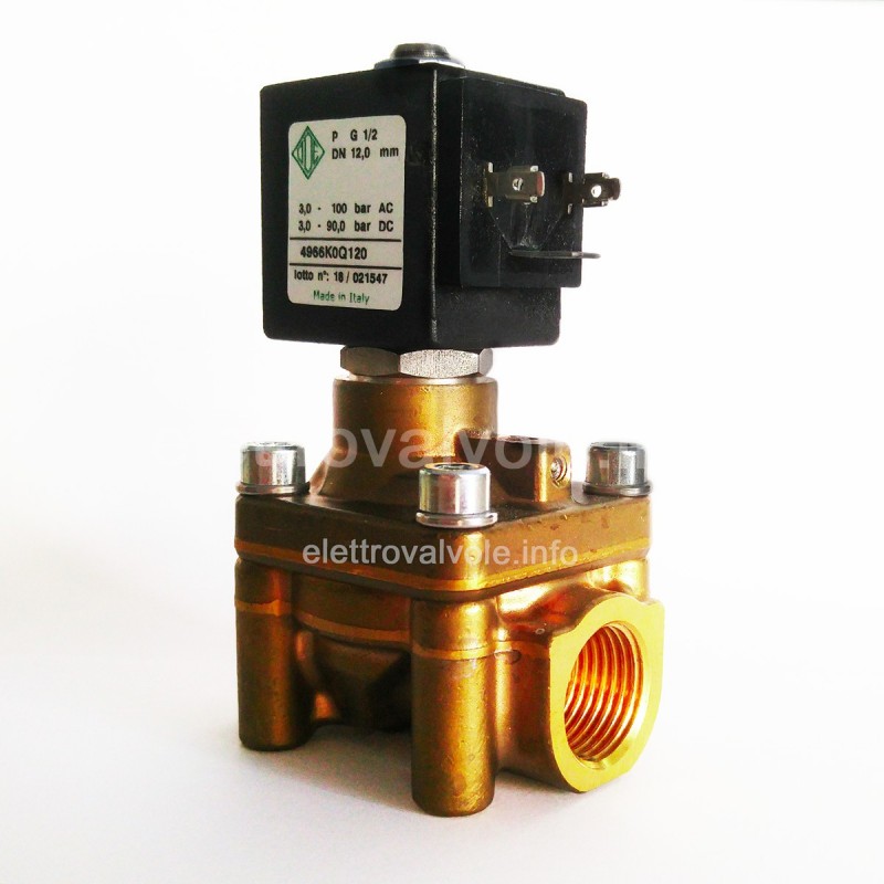 High Pressure Brass Electric Steam Solenoid Process Valve NC 3/4" Inch 24V AC 