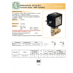 Solenoid valve ode 4767A1R15-VT3 BDV08230AY compatible Marzocco coffee machine