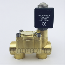 12V N/C DC 0-0.8MPa 1/2 Elettrovalvola per acqua aria 